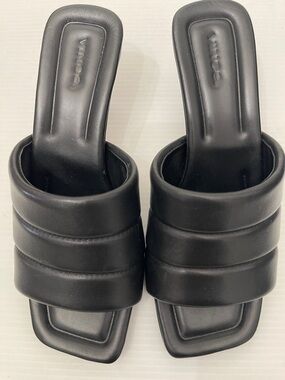 VINCE CEIL KITTEN HEEL SLIDE SANDALS WOMENS SIZE 9M